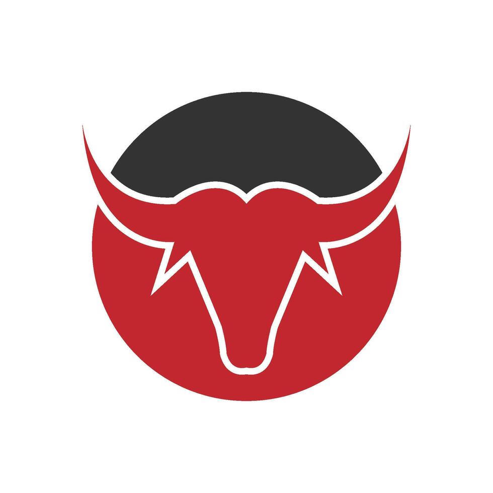 tjur horn logotyp och symboler mall vektor