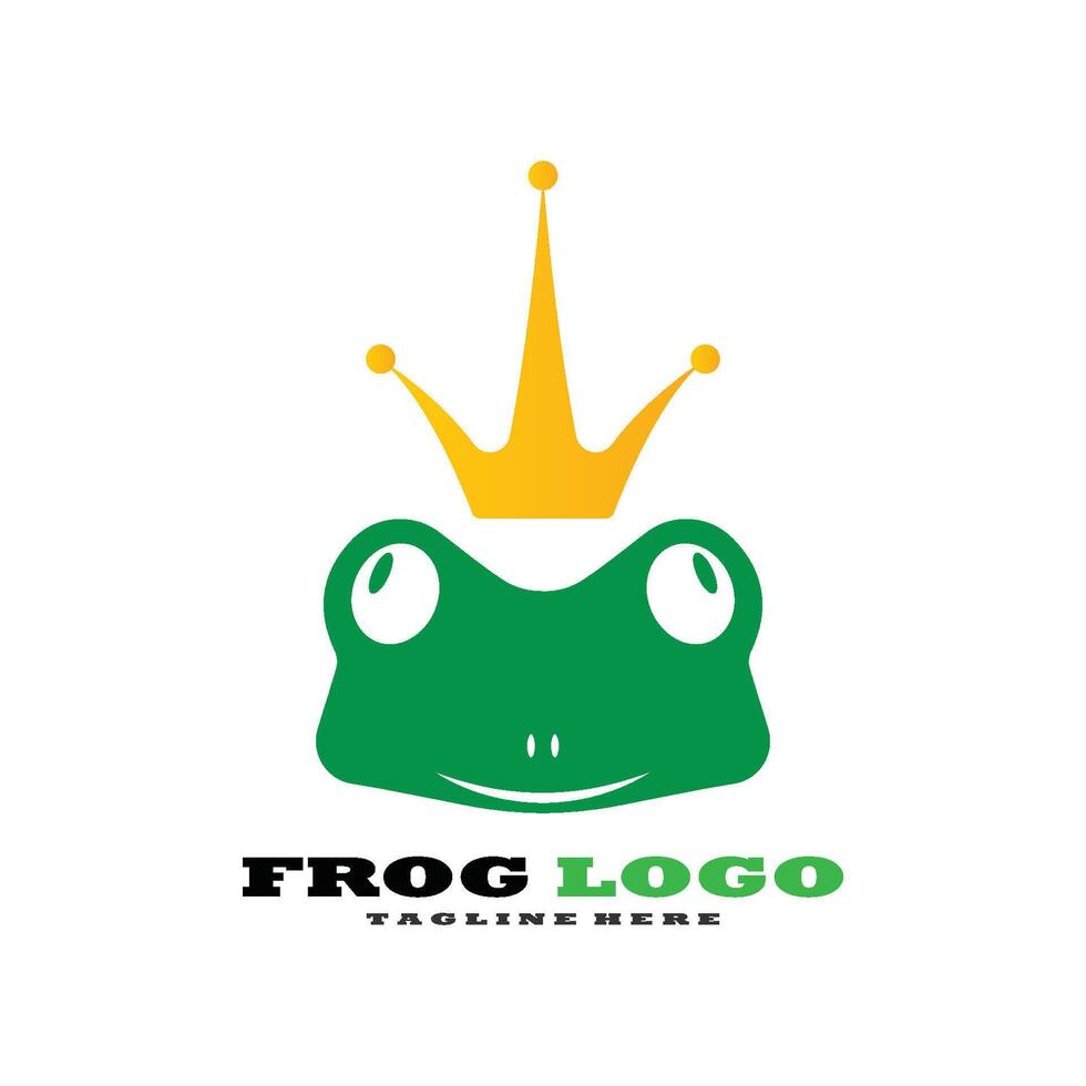 Frosch-Logo-Vorlagenvektor vektor