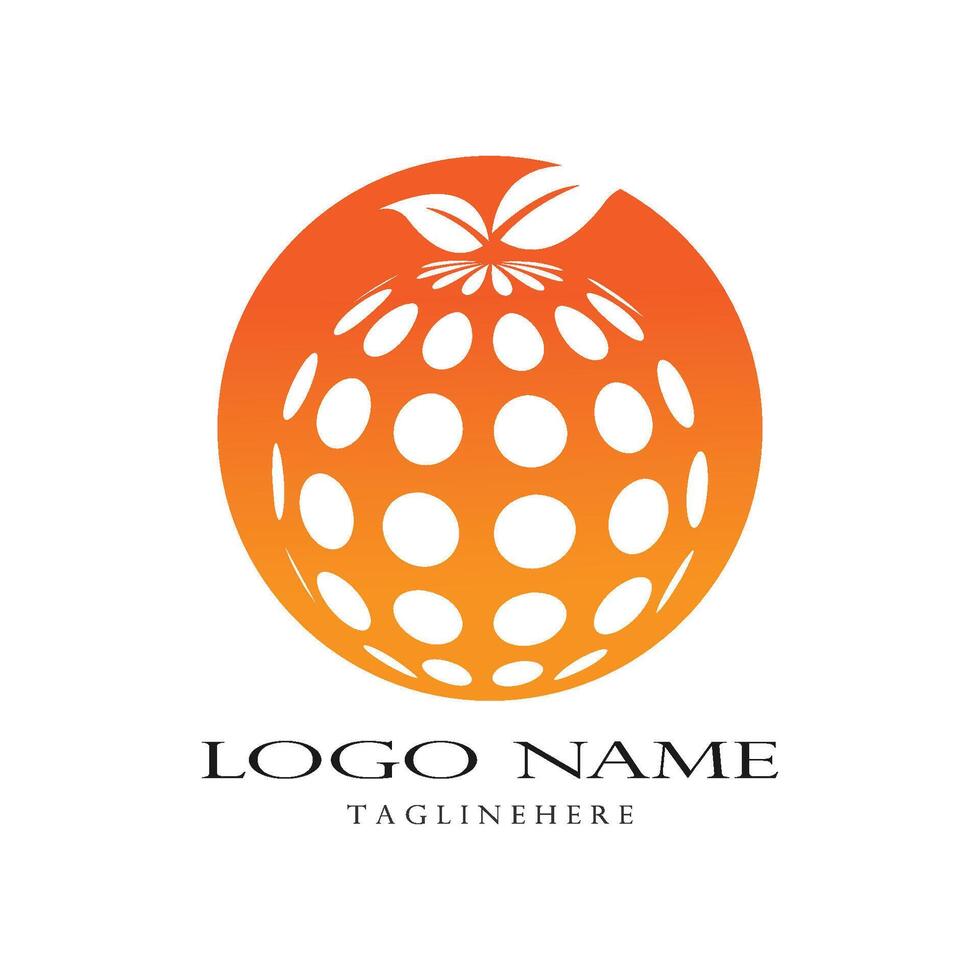 Orange Logo Vektor Vorlage