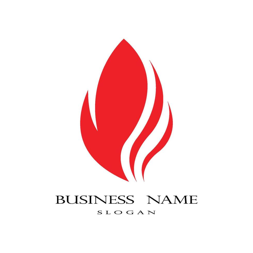 Feuer Flamme Logo Vorlage Vektor Icon Öl, Gas und Energie-Logo-Konzept