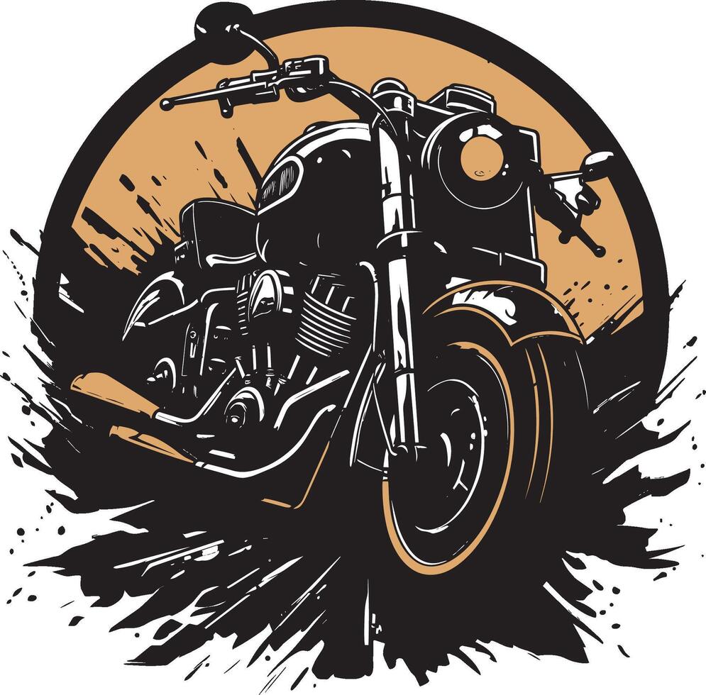 Motorrad Illustration auf ein Weiß Hintergrund. vektor