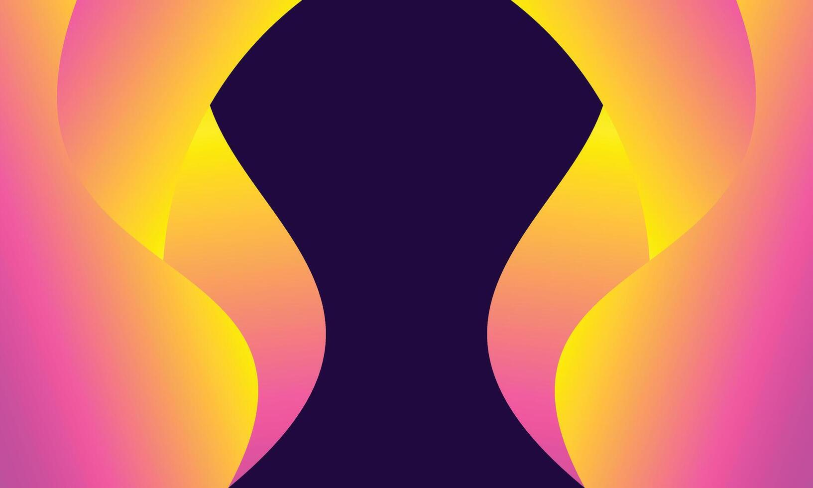 Welle lila und Orange Hintergrund abstrakt Design Gradient vektor