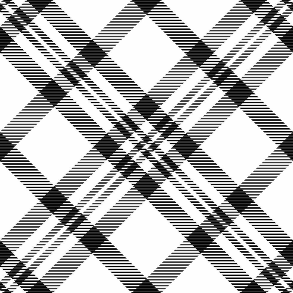 skära ut sömlös textil- tyg, skicklighet pläd tartan vektor. omslag mönster kolla upp textur bakgrund i vit och svart färger. vektor