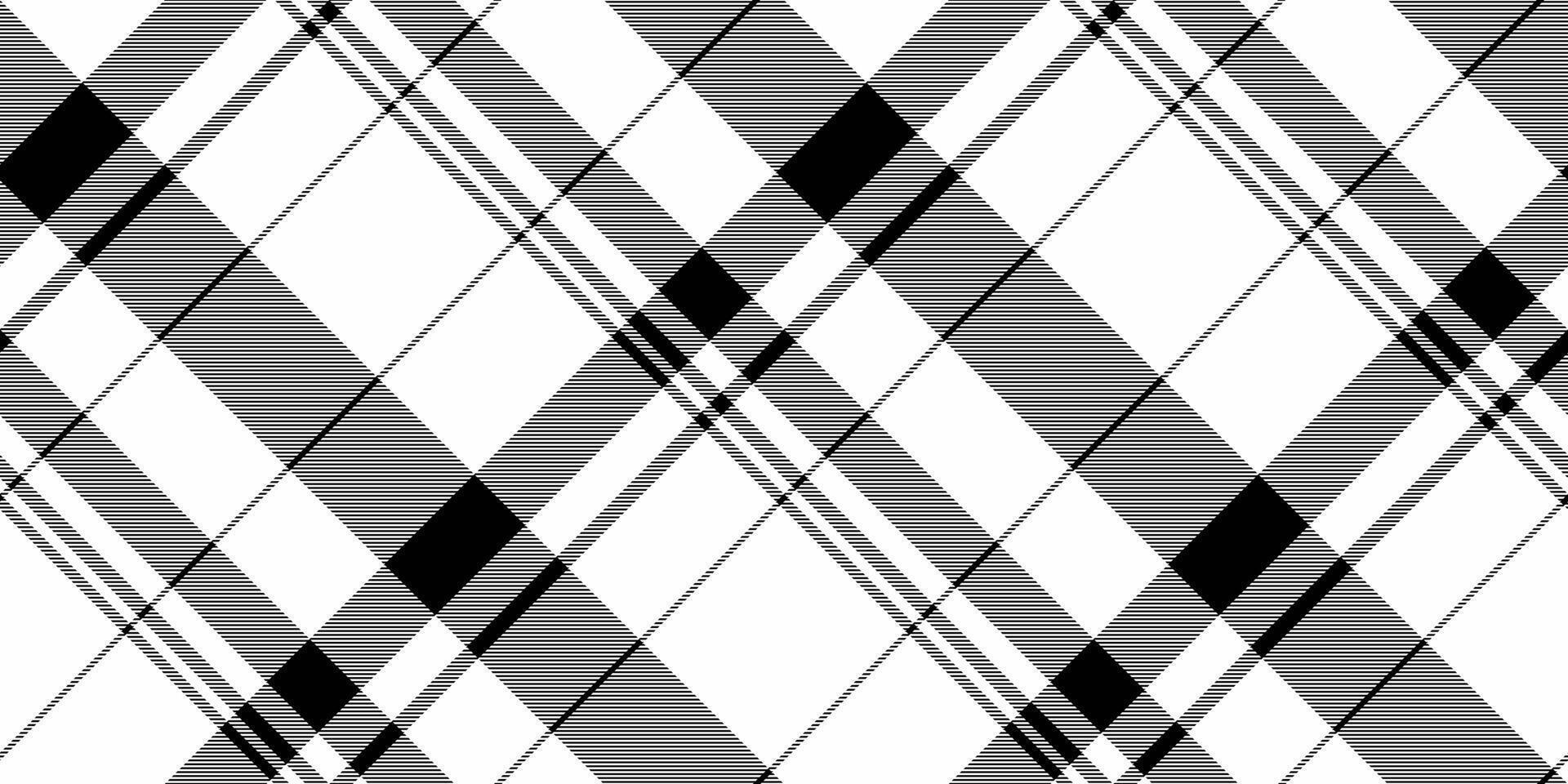 kontur tyg textil- bakgrund, städa sömlös tartan pläd. åldrig textur vektor kolla upp mönster i vit och svart färger.