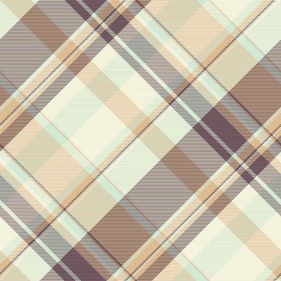 Stil Textur Stoff überprüfen, Afrika Vektor Plaid Hintergrund. November Muster Textil- nahtlos Tartan im Licht und Beige Farben.