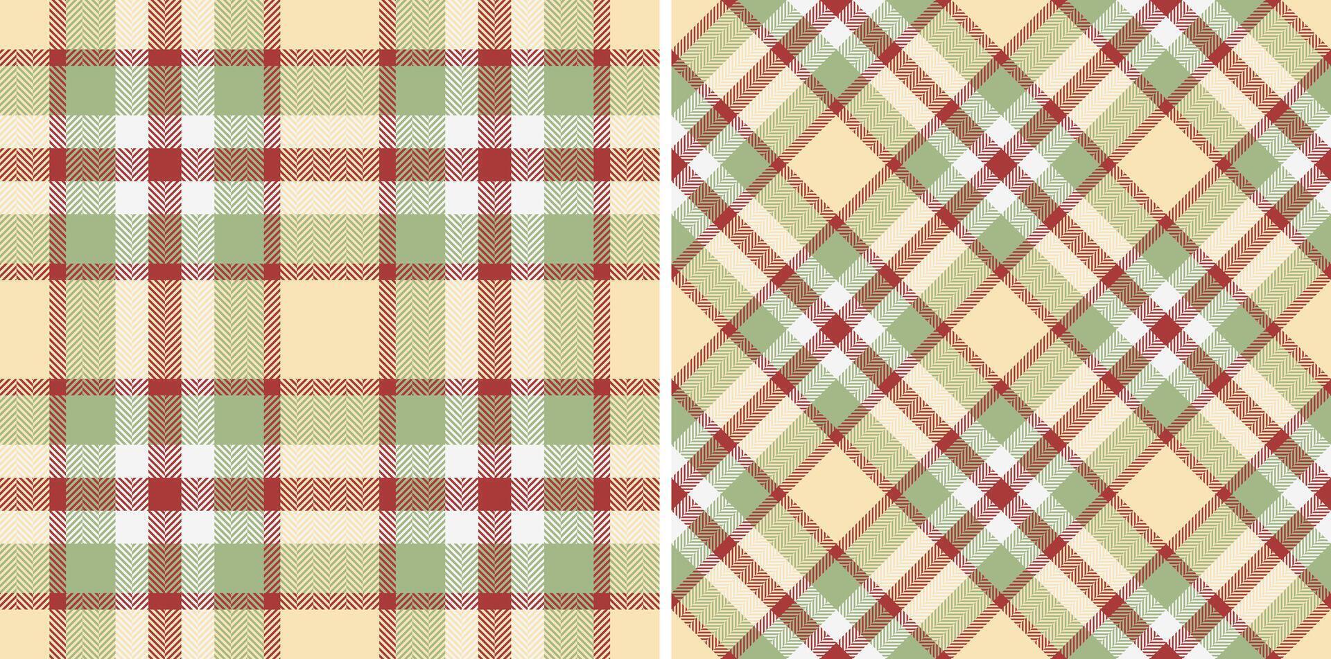 Muster prüfen Plaid von Tartan Vektor Hintergrund mit ein Textil- Textur nahtlos Stoff.