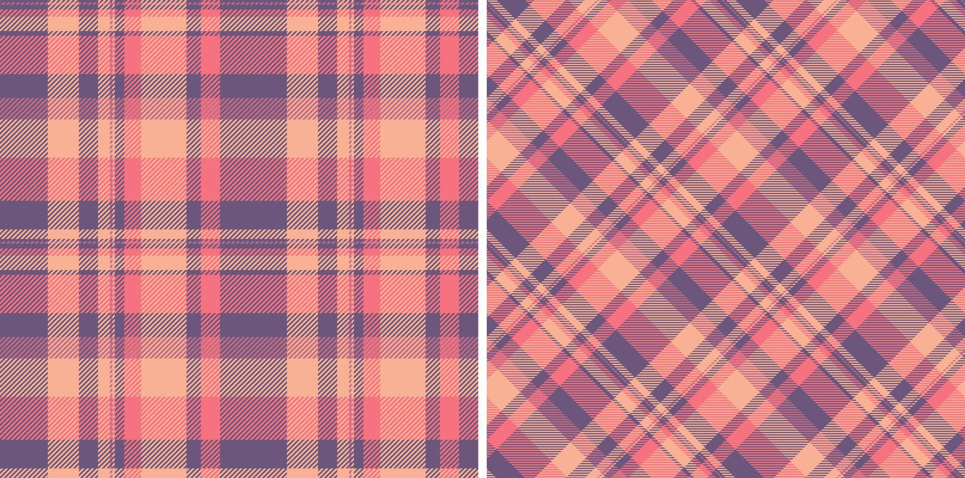 Tartan Stoff Textil- von Hintergrund prüfen Muster mit ein Textur Plaid Vektor nahtlos. einstellen im warm Farben im Mode Outfits zum Frauen.