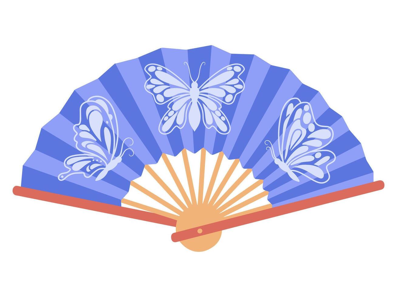 Chinesisch Ventilator Dekoration Hintergrund Illustration vektor