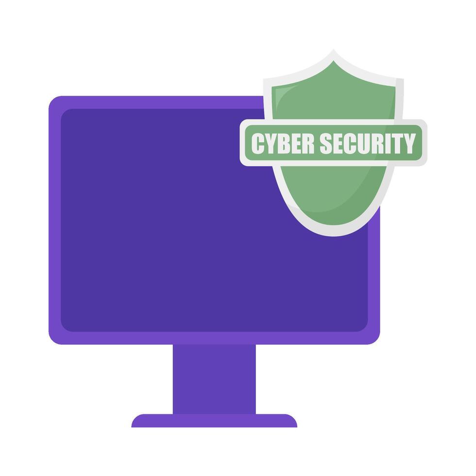 Cyber Sicherheit Computer Illustration vektor