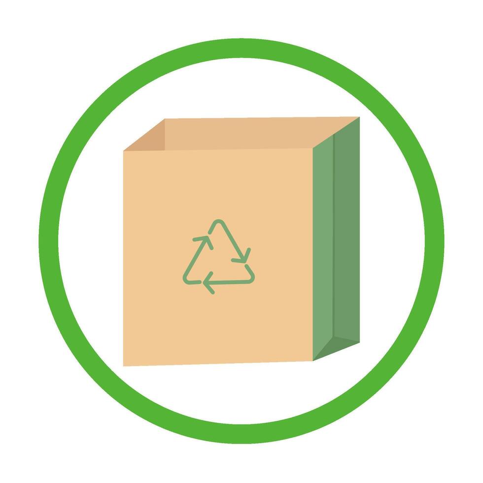 papper förpackning återvinning illustration vektor