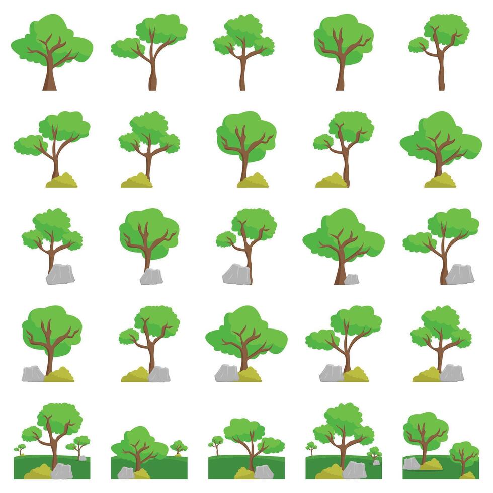 träd packa illustration vektor