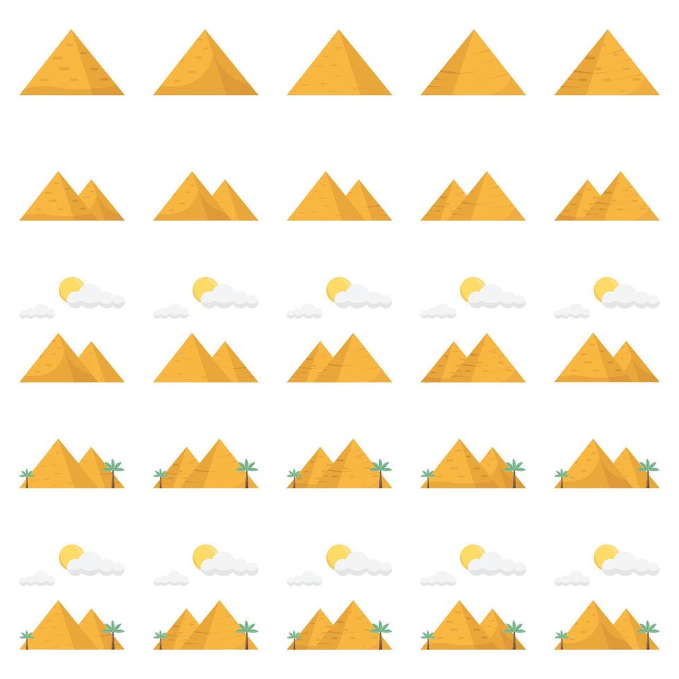 pyramid packa illustration vektor