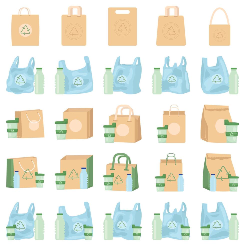 Plastik Tasche Pack Illustration vektor