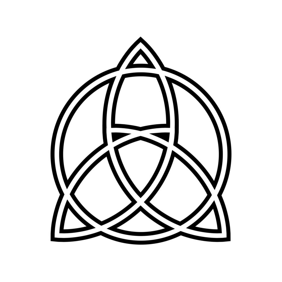 keltische Dreifaltigkeit triquetra vektor