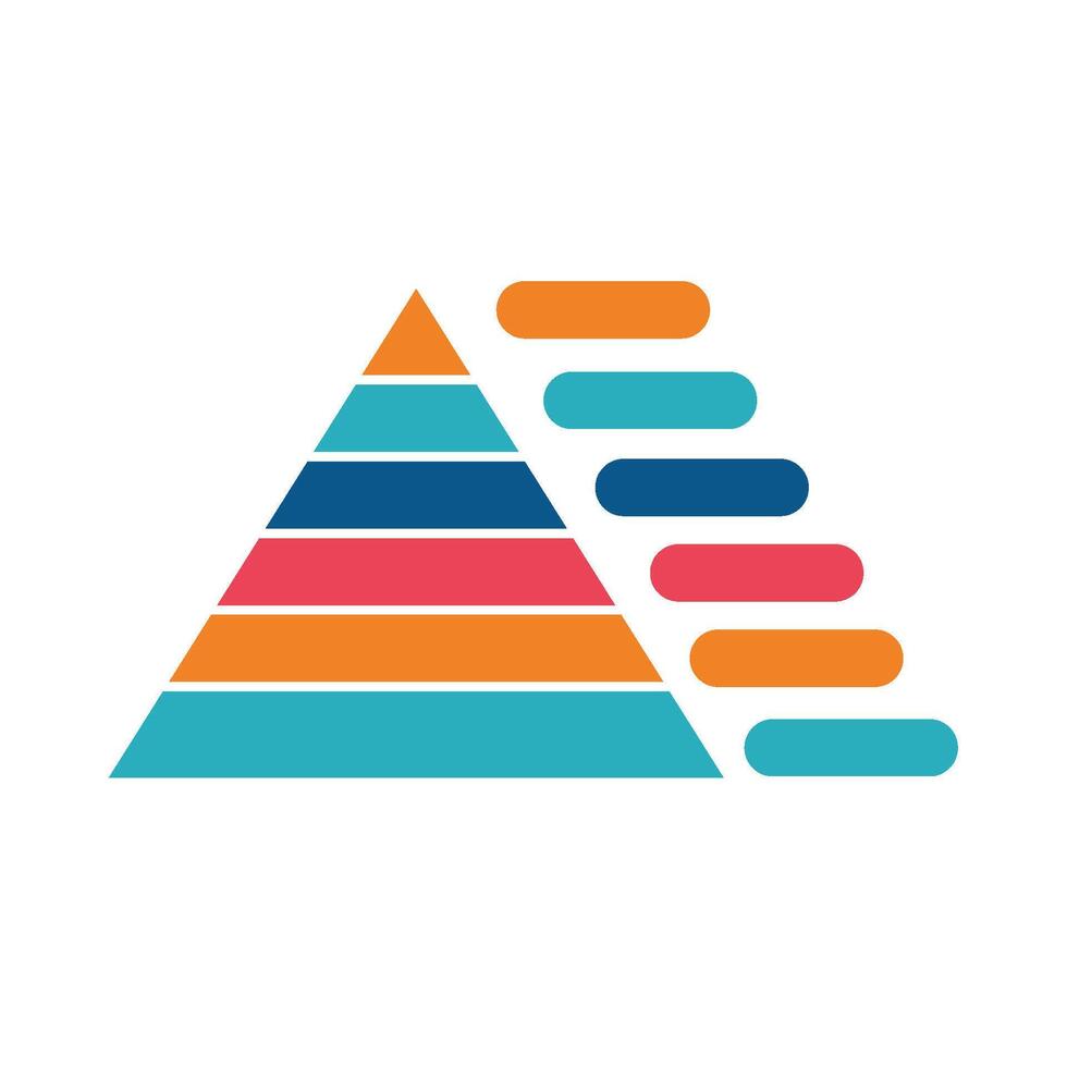 pyramid trafic Diagram illustration vektor