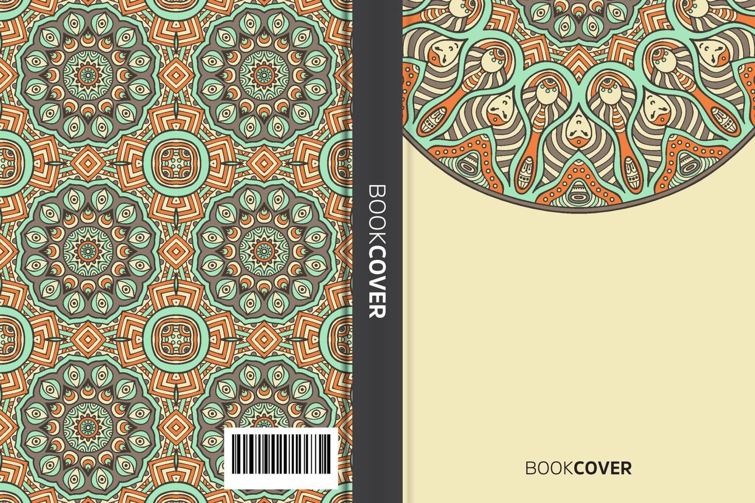 Mandala-Cover-Buch vektor