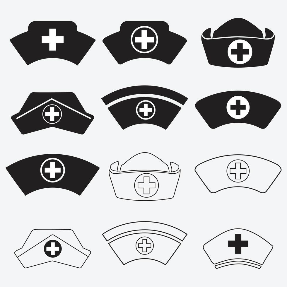 Krankenschwester Vektor Symbol Illustration eps