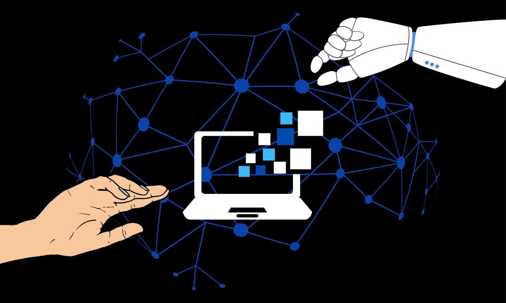 Visionär Technologie Vektor Illustration Konzept