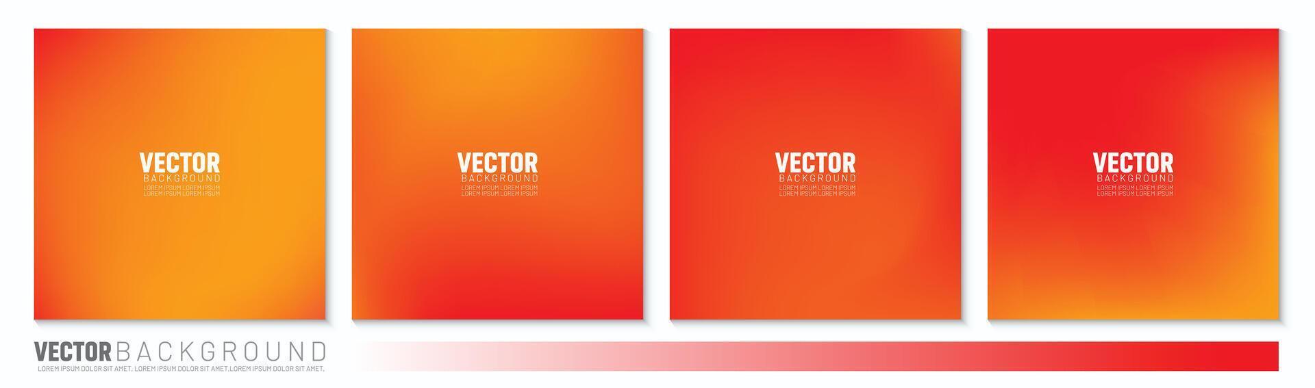 rot und Orange Gradient farbig Hintergrund vektor