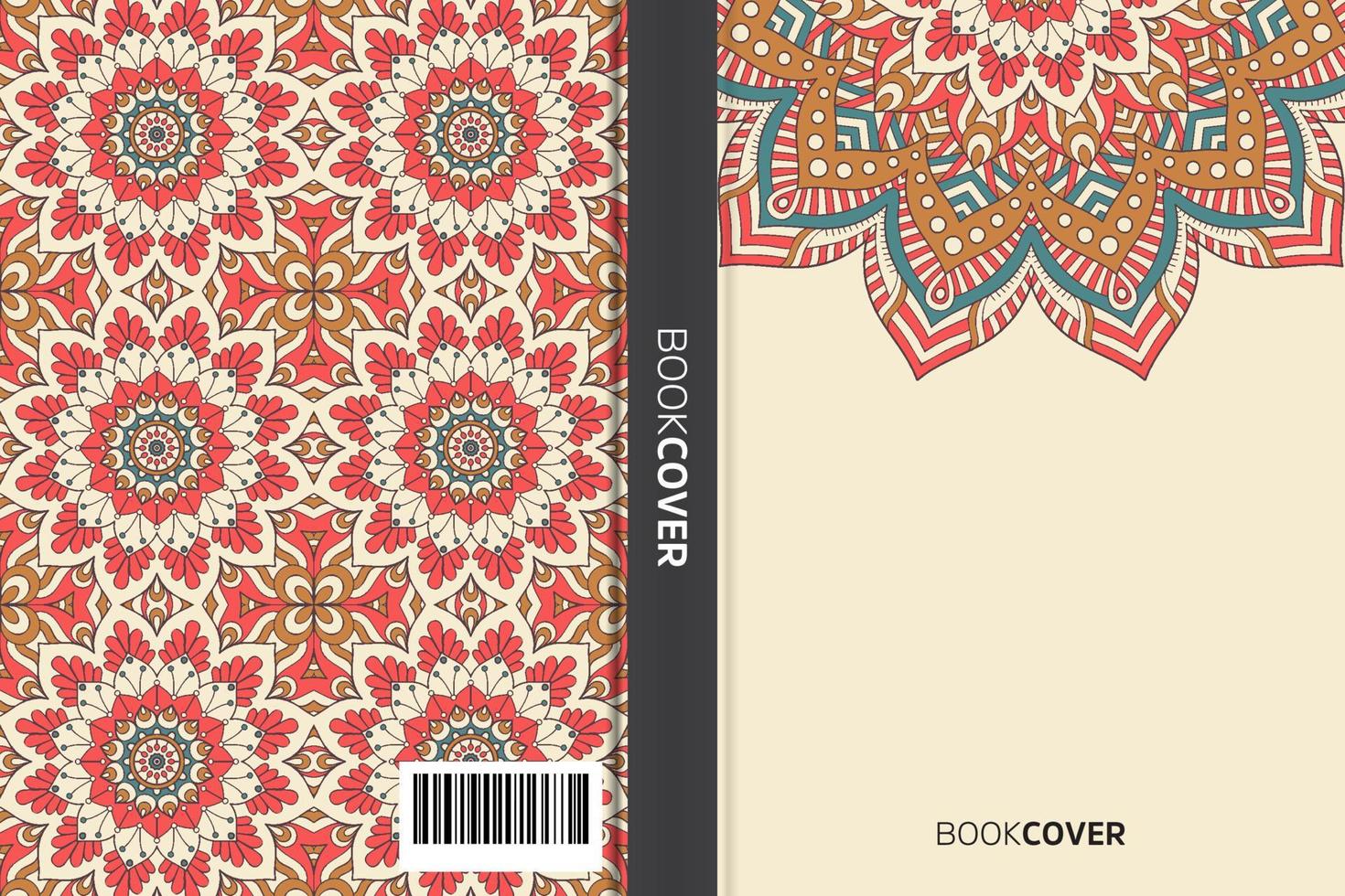 Mandala-Cover-Buch vektor