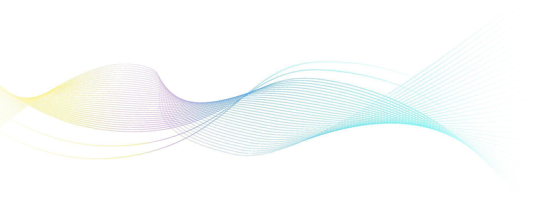 abstrakter Hintergrund mit Wellenlinien. Vektorillustration für Ihr Design. vektor