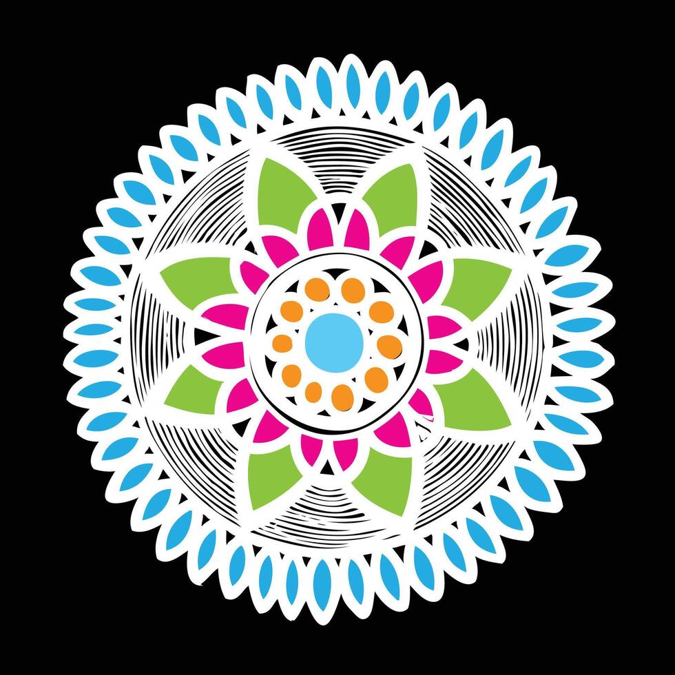 Vektor Farbe abstrakt alpona Blume Design