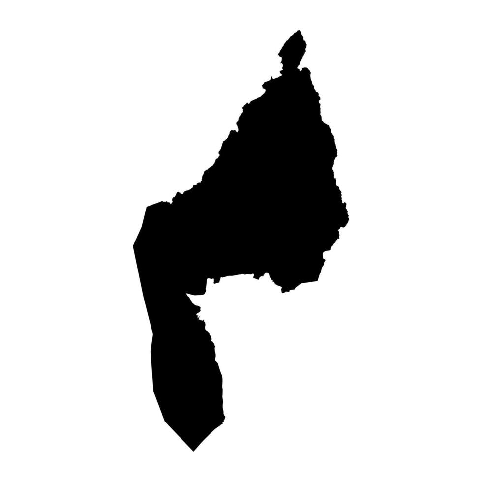 Kigoma Region Karte, administrative Aufteilung von Tansania. Vektor Illustration.