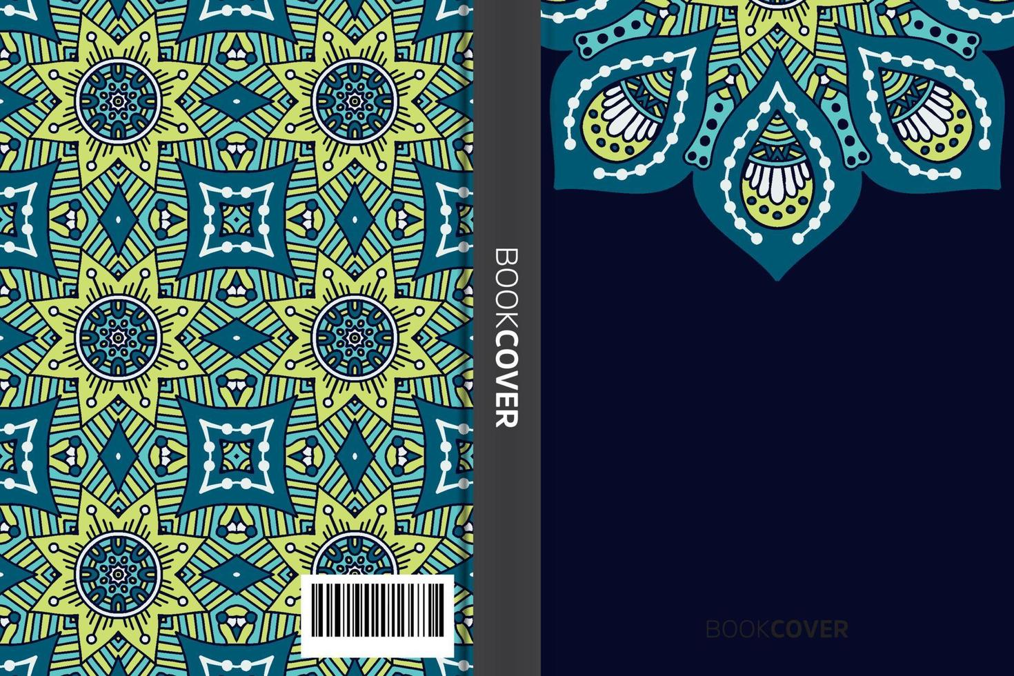 Mandala-Cover-Buch vektor