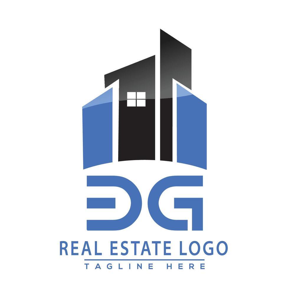 bg verklig egendom logotyp design vektor