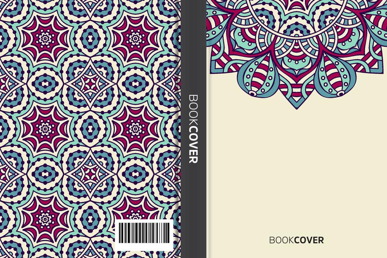 Mandala-Cover-Buch vektor