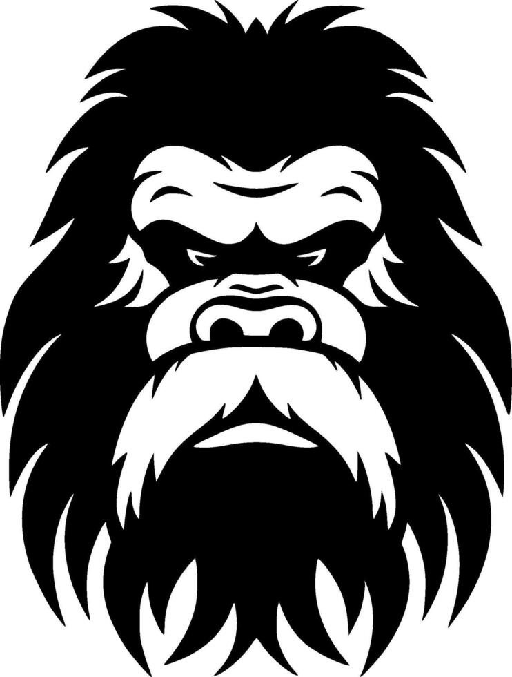 Bigfoot - - minimalistisch und eben Logo - - Vektor Illustration