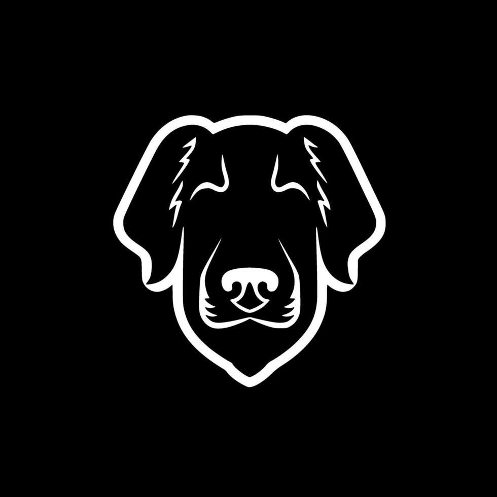 Hund - - minimalistisch und eben Logo - - Vektor Illustration