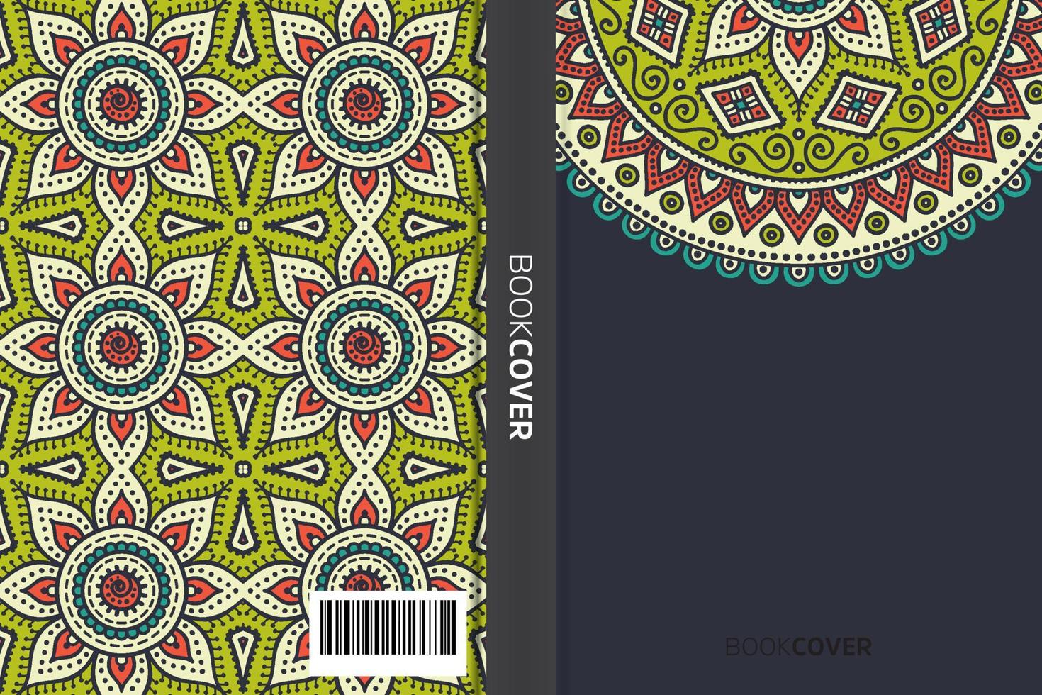 Mandala-Cover-Buch vektor