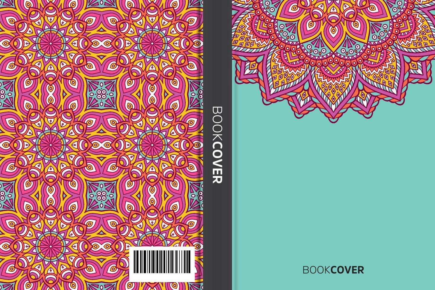 Mandala-Cover-Buch vektor