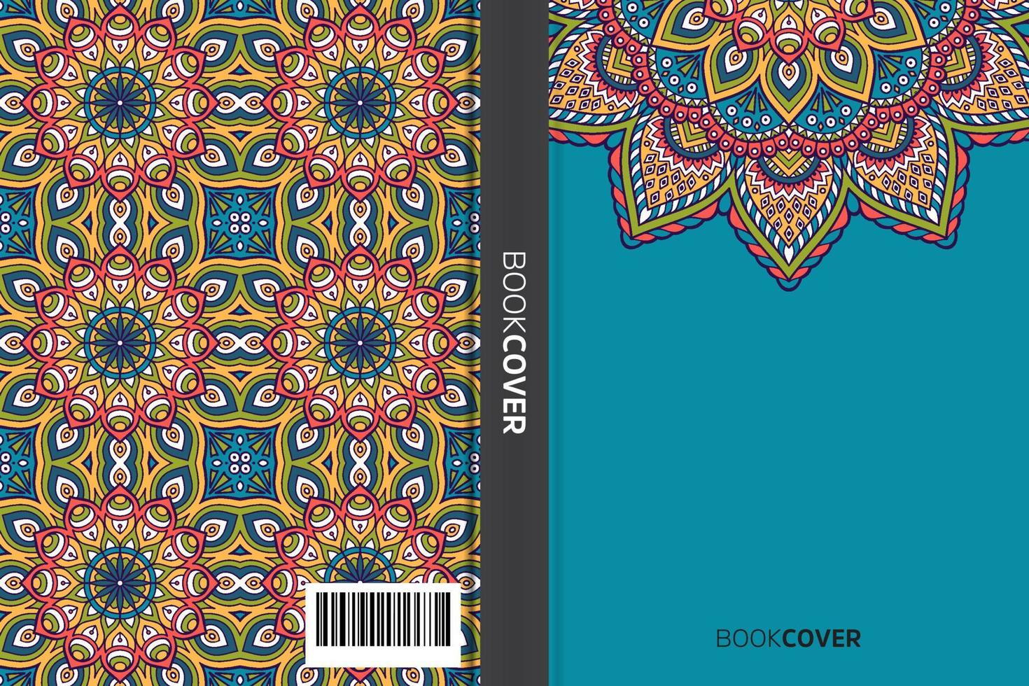 Mandala-Cover-Buch vektor