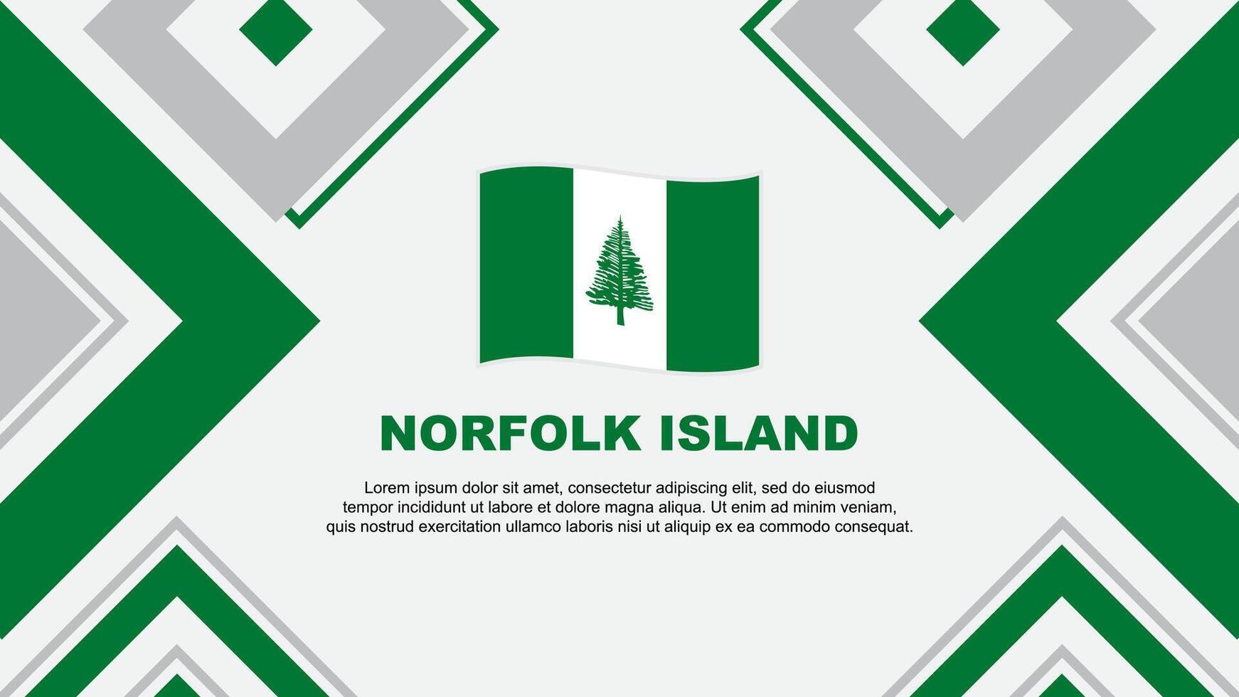 norfolk ö flagga abstrakt bakgrund design mall. norfolk ö oberoende dag baner tapet vektor illustration. norfolk ö oberoende dag