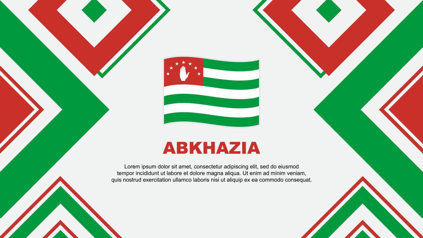 abkhazia Flagge abstrakt Hintergrund Design Vorlage. abkhazia Unabhängigkeit Tag Banner Hintergrund Vektor Illustration. abkhazia Unabhängigkeit Tag