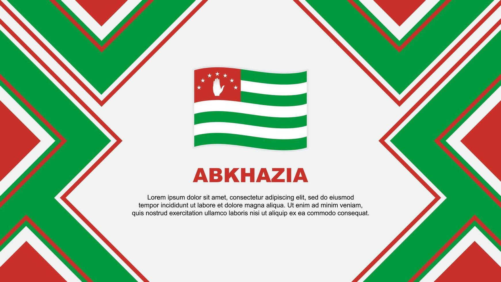 abkhazia Flagge abstrakt Hintergrund Design Vorlage. abkhazia Unabhängigkeit Tag Banner Hintergrund Vektor Illustration. abkhazia Vektor