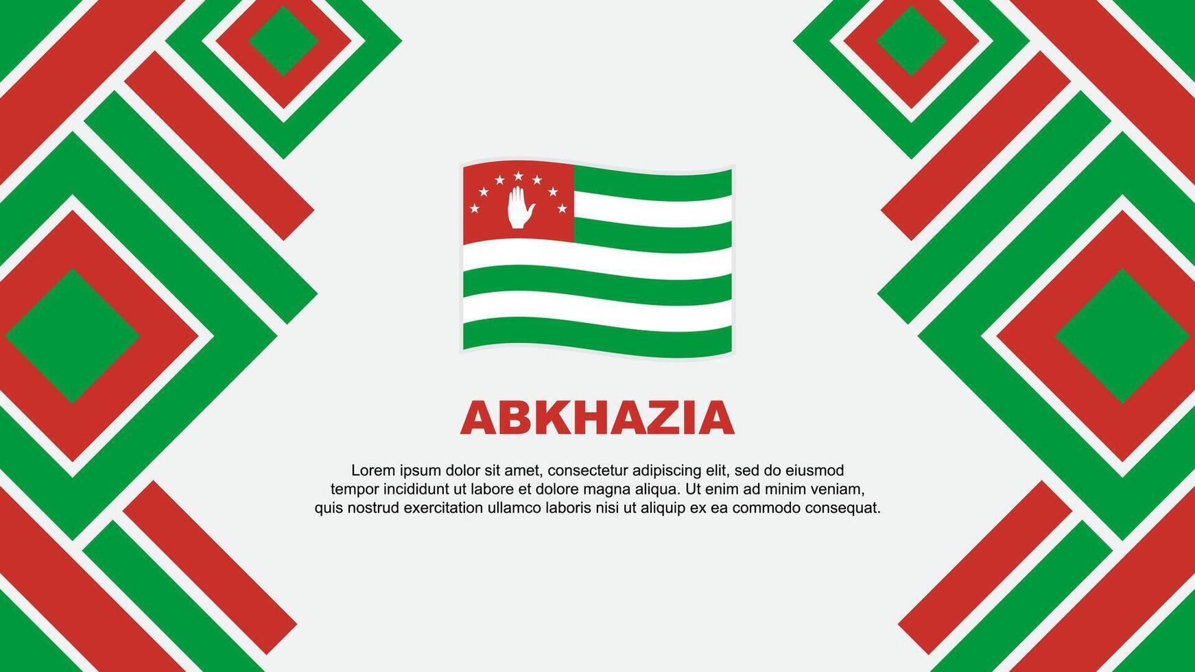abkhazia flagga abstrakt bakgrund design mall. abkhazia oberoende dag baner tapet vektor illustration. abkhazia