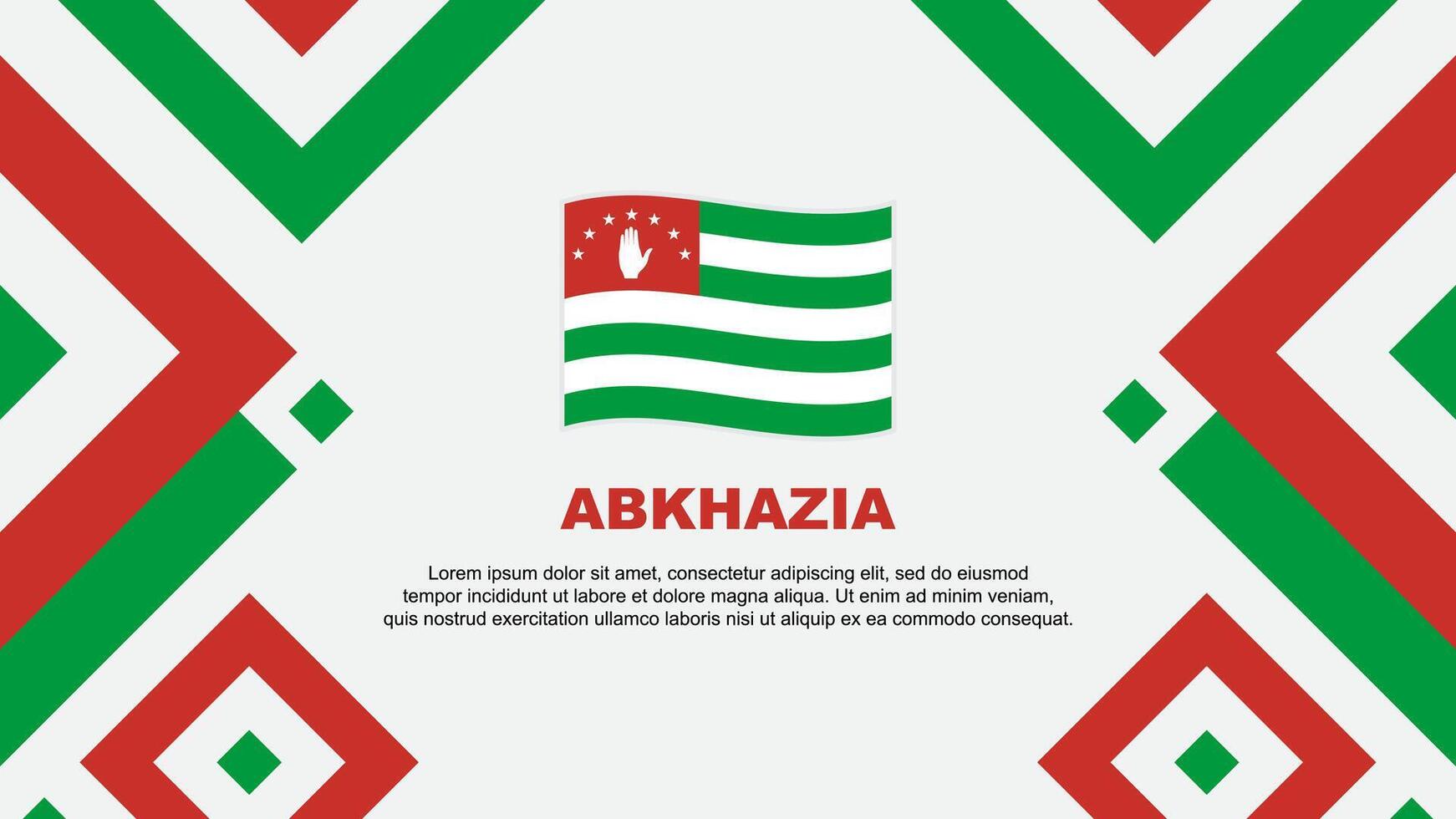 abkhazia flagga abstrakt bakgrund design mall. abkhazia oberoende dag baner tapet vektor illustration. abkhazia mall