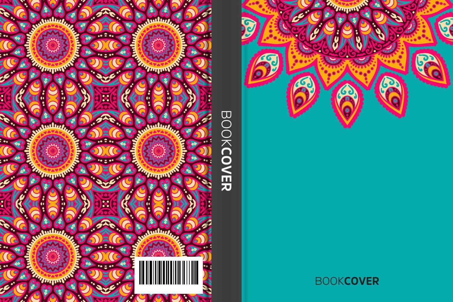 Mandala-Cover-Buch vektor