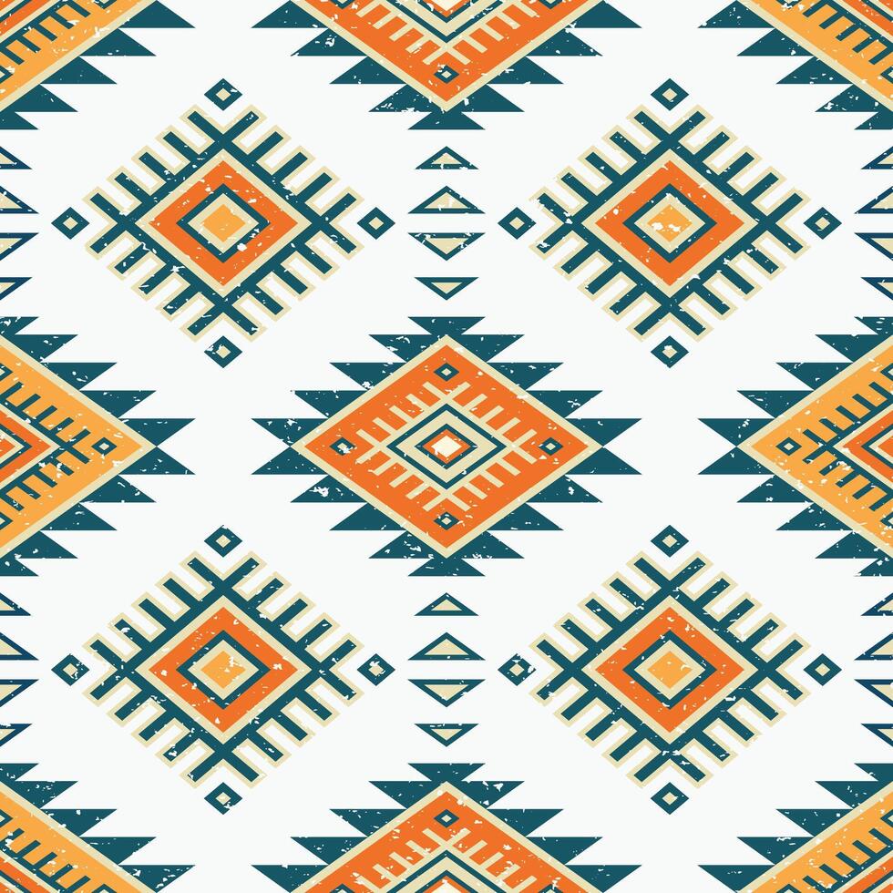 aztekisch Stammes- geometrisch Grunge Textur. Jahrgang Vektor Hintergrund. nahtlos Streifen Muster. traditionell Ornament ethnisch Stil. Design zum Textil, Stoff, Kleidung, Vorhang, Teppich, Ornament, Verpackung.