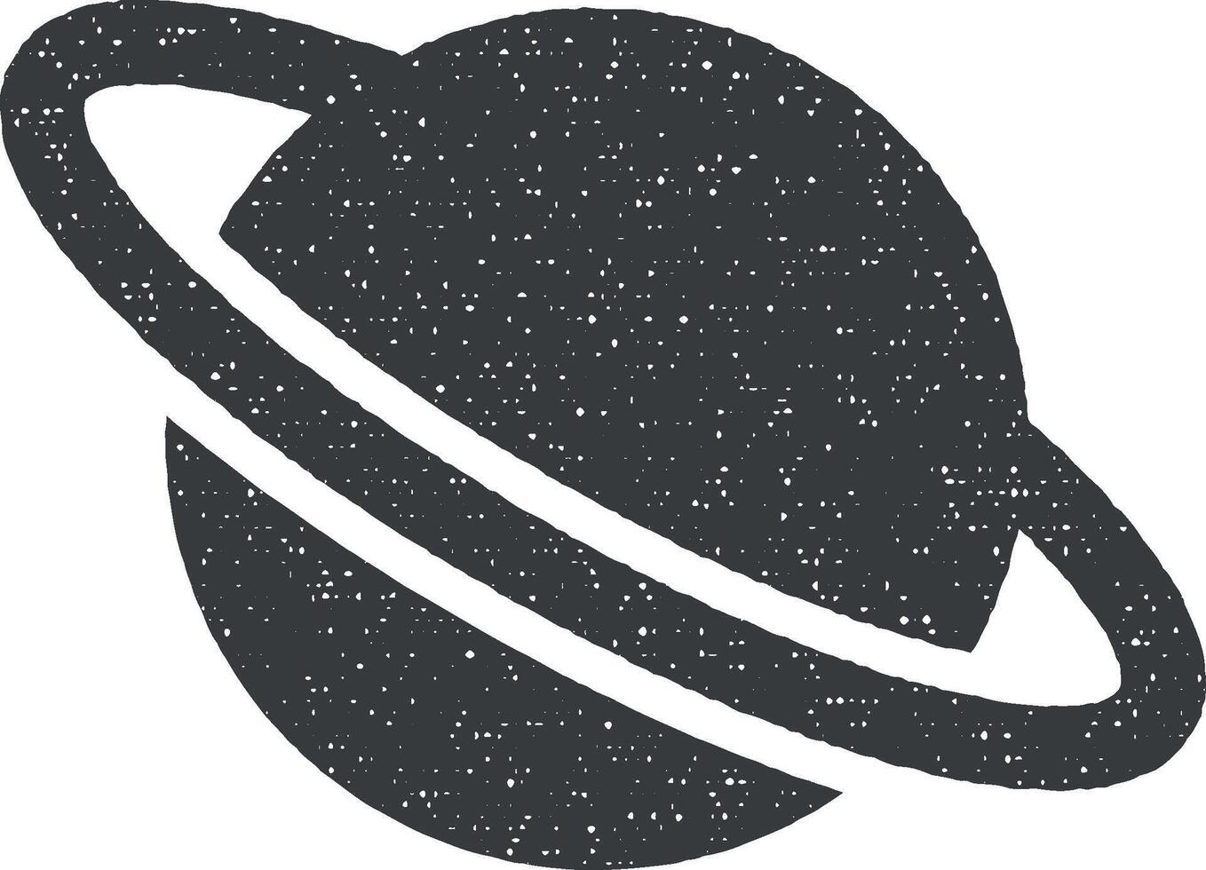 Labor, Planet Symbol Vektor Illustration im Briefmarke Stil