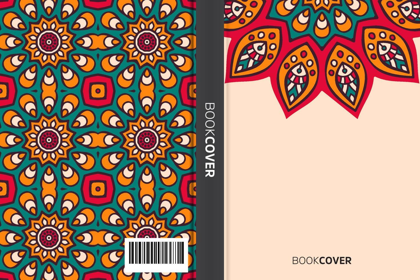 Mandala-Cover-Buch vektor