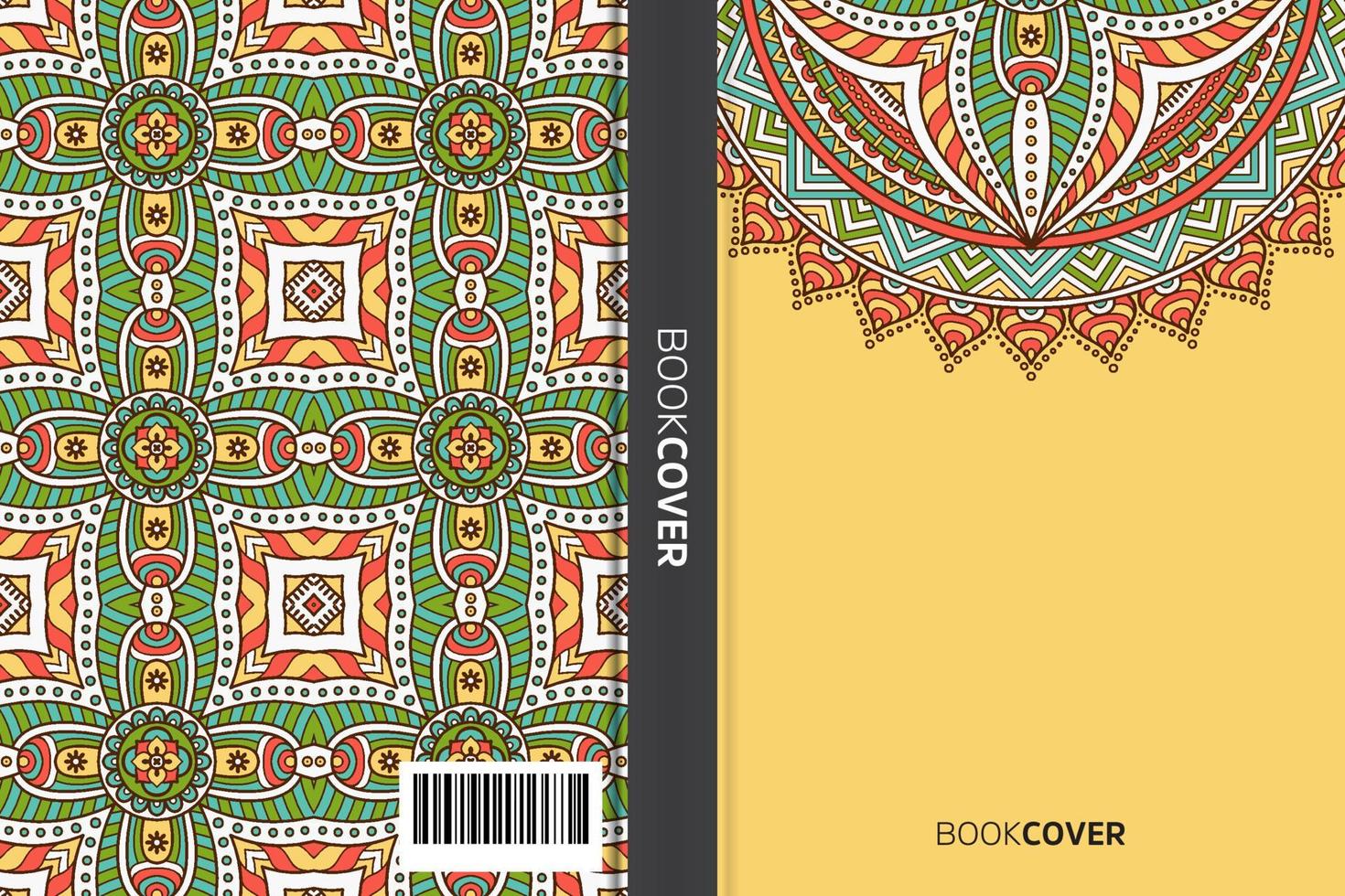 Mandala-Cover-Buch vektor