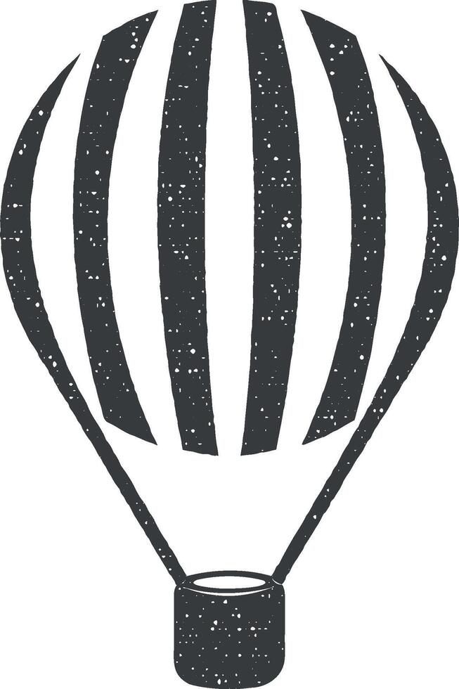 Ballon Vektor Symbol Illustration mit Briefmarke bewirken