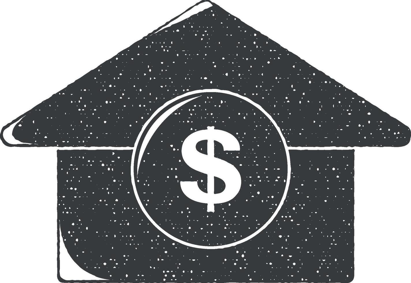 breit Währung Wachstum Pfeil Vektor Symbol Illustration mit Briefmarke bewirken