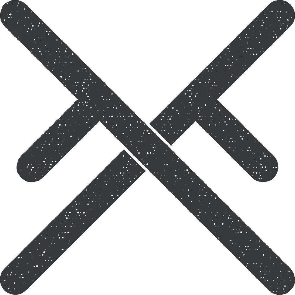 batonger vektor ikon illustration med stämpel effekt