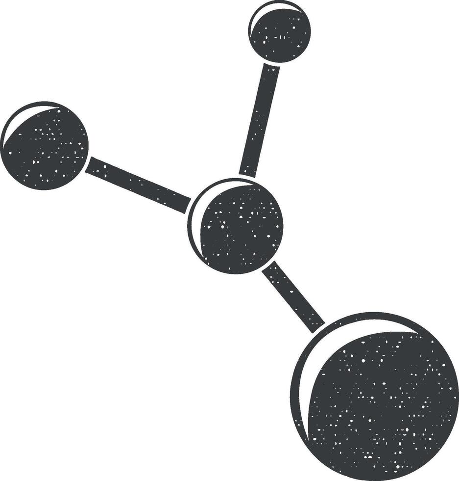 in Verbindung gebracht Punkte Vektor Symbol Illustration mit Briefmarke bewirken