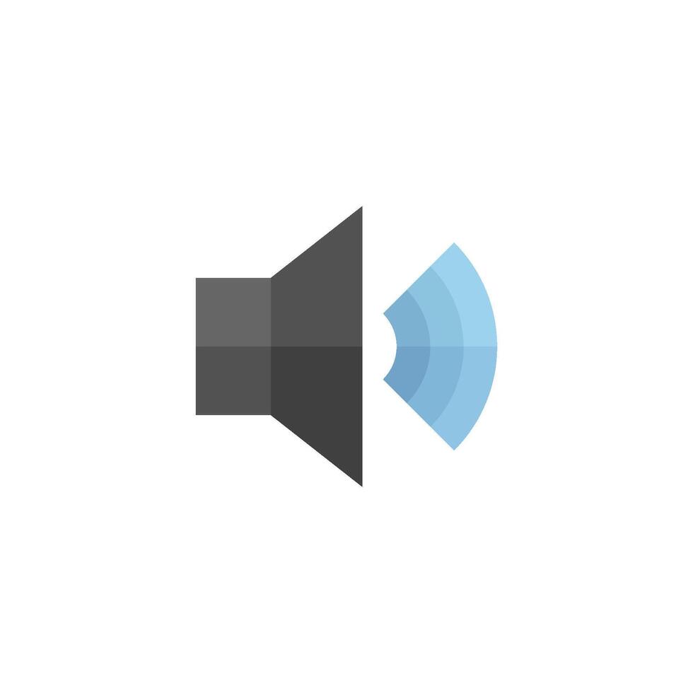 audio volym ikon i platt Färg stil. elektronisk knapp musik vektor